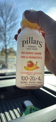 Drinkable Greek Yogurt Strawberry Banana