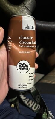 classic chocolate high protein milk shake