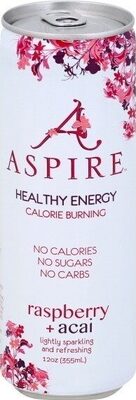 Healthy energy drink raspberry acai