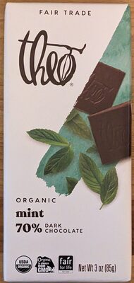 Organic Mint 70% Dark Chocolate