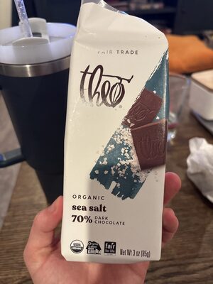 Organic sea salt 70% dark chocolate