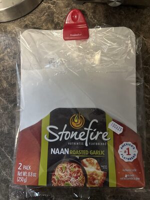 Naan roasted garlic authentic flatbreads