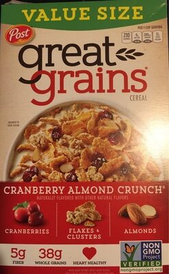 Great Grains Cereal Cranberry Almond Crunch