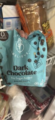 Dark Chocolate Flavored No Sugar Added Baking Chips