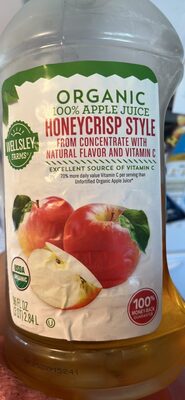 Organic 100% Apple Juice Honeycrisp Style
