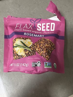 Flackers Organic Flax Seed Crackers - Rosemary