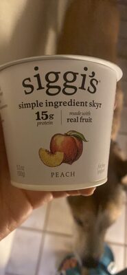 simple ingredient skyr PEACH