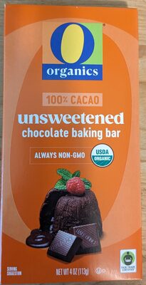 100% Cacao Unsweetend Chocolate Baking Bar