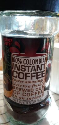 100% colombian instant coffee