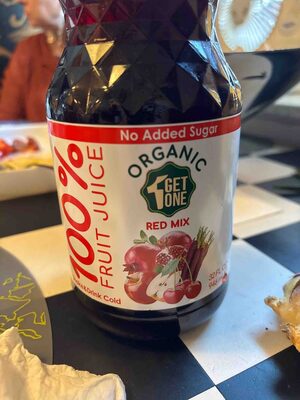 100% Fruit Juice Organic Red Mix