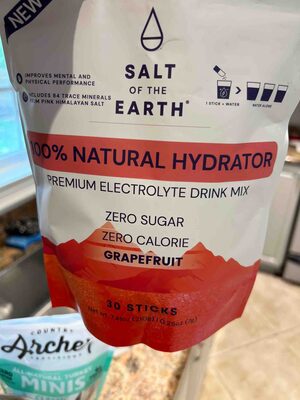 100% Natural Hydrator Premium Electrolyte Drink Mix Grapefruit