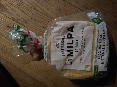 100% natural nixtamal tortilla