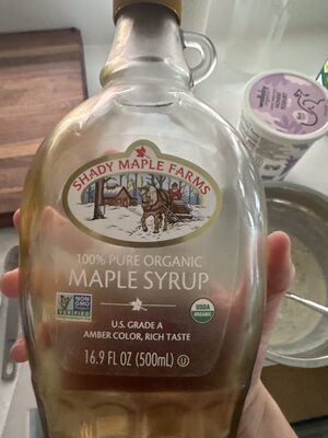 100% Pure Organic Maple syrup U.S. Grade A Amber Color, Rich taste
