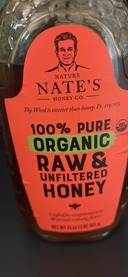100% Pure Organic Raw & Unfiltered Honey
