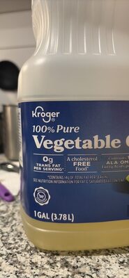 100% Pure Vegetable Oil