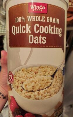 100% whole grain quick cooking oats