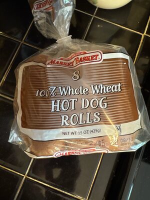 100% Whole Wheat Hot Dog Roll