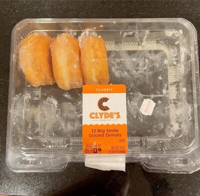 12 Big Smile Glazed Donuts