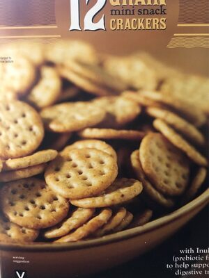 12 grain mini snack crackers