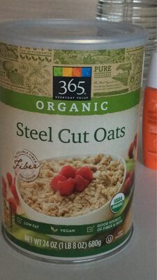 365 everyday value, organic steel cut oats