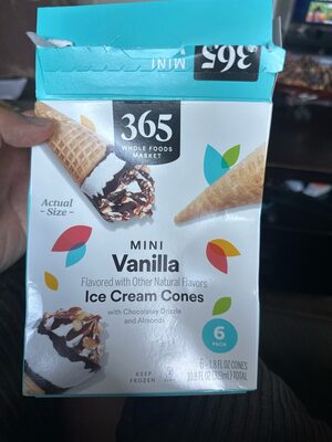 365 Mini Vanilla ice Cream Cones