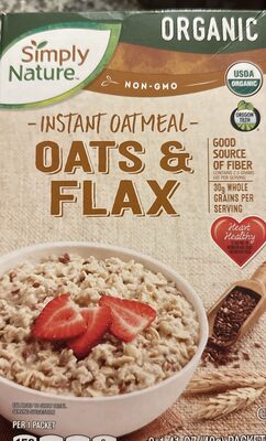 Instant, oatmeal, oats, and flax