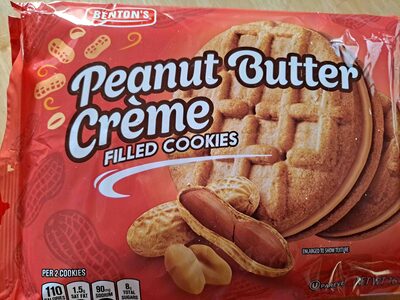 Peanut butter creme filled cookies