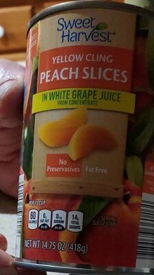 Sweet harvest yellow cling peaches