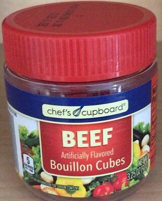 Beef Artificially Flavored Bouillon Cubes