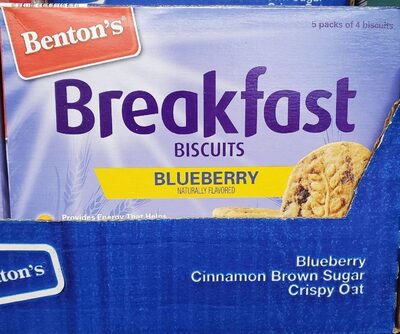 Breakfast biscuits blueberry naturally flavored
