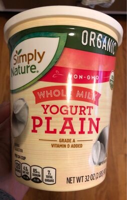 Whole milk yogurt plain