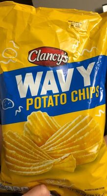 Wavy potato chips