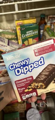 Chewy Dipped Chocolate Chip Chocolatey Covered Granola Bars