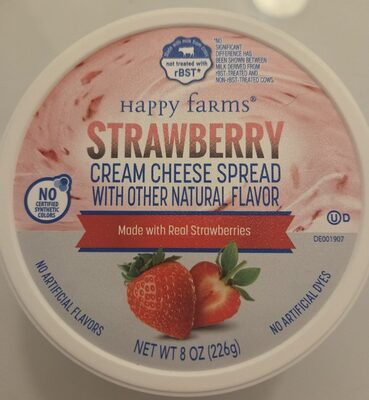 STRAWBERRY CREAM CHEESE SPREAD WITH OTHER NATURAL FLAVOR