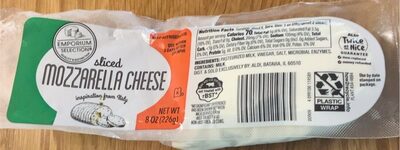 Sliced Mozzarella Cheese