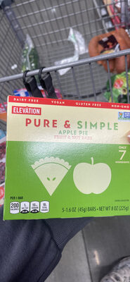 Pure & Simple Apple Pie Fruit & Nut Bars