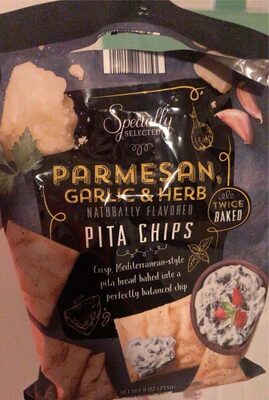 Parmesan Garlic & Herb Pita Chips