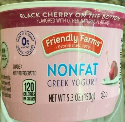Black Cherry On The Bottom Nonfat Greek Yogurt