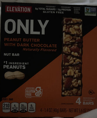 Only Peanut Butter with Dark Chocolate Nut Bar