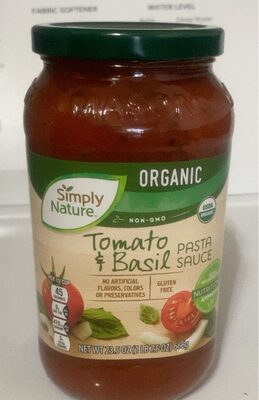 Organic Tomato and Basil Pasta Sauce