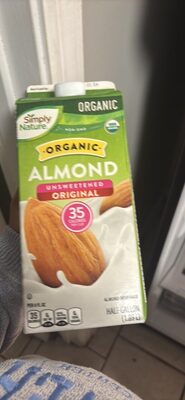 Organic Almond Unsweetened Original Almond Beverage