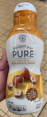 Delightfully pure coffee creamer