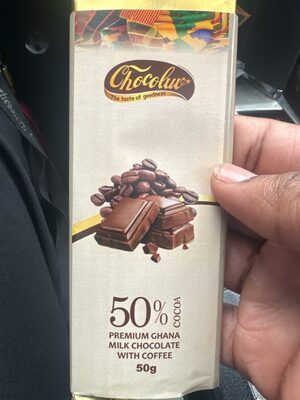 50% Premium Ghana Milk Chocolate With coffee