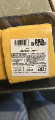 6-PIX AMERICAN CHEESE