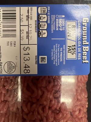 85/15 Ground Beef
