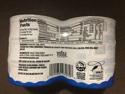 Albacore wild tuna in water, albacore