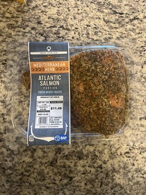 Aldi’s Alaskan salmon, Mediterranean herbs