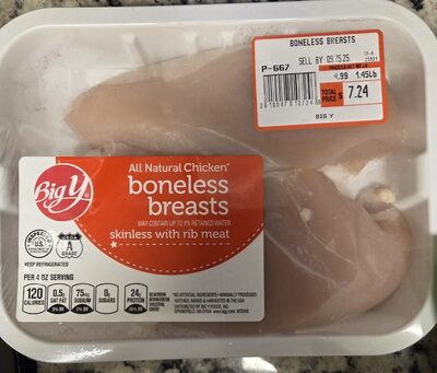 All Natural Chicken Boneless Breats