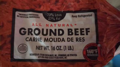 All Natural Ground Beef, 4oz