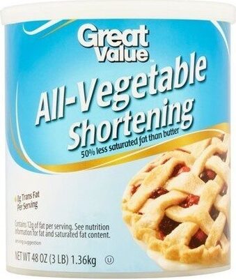 All Vegetable Shortening